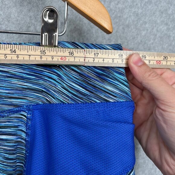 Athleta Athletic Bustle Skort Size XL Spacedye Blue Layered Tennis Golf Pockets - Picture 12 of 15